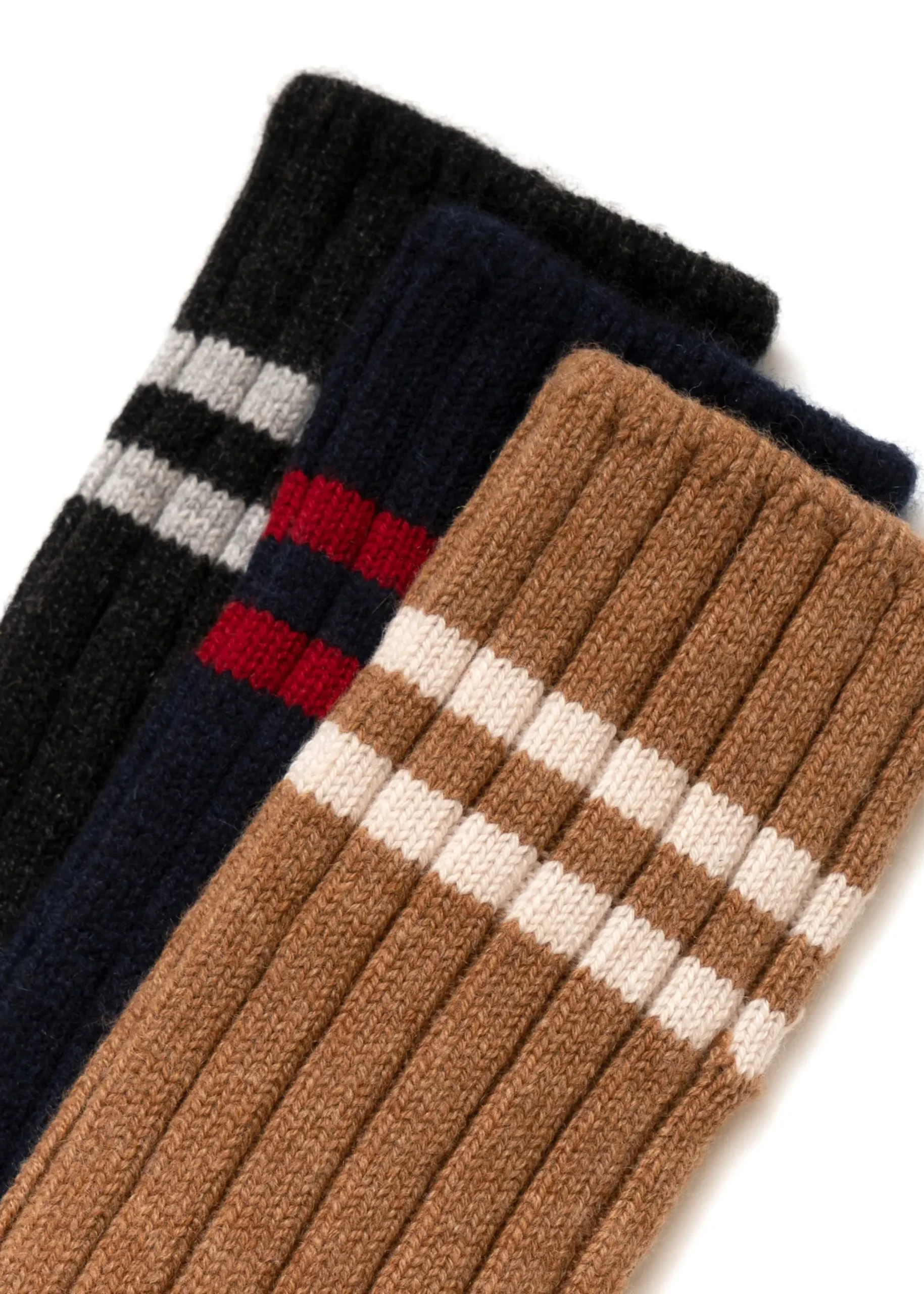 American Trench Cashmere Double Stripe Socks>J. W. Hulme Co New