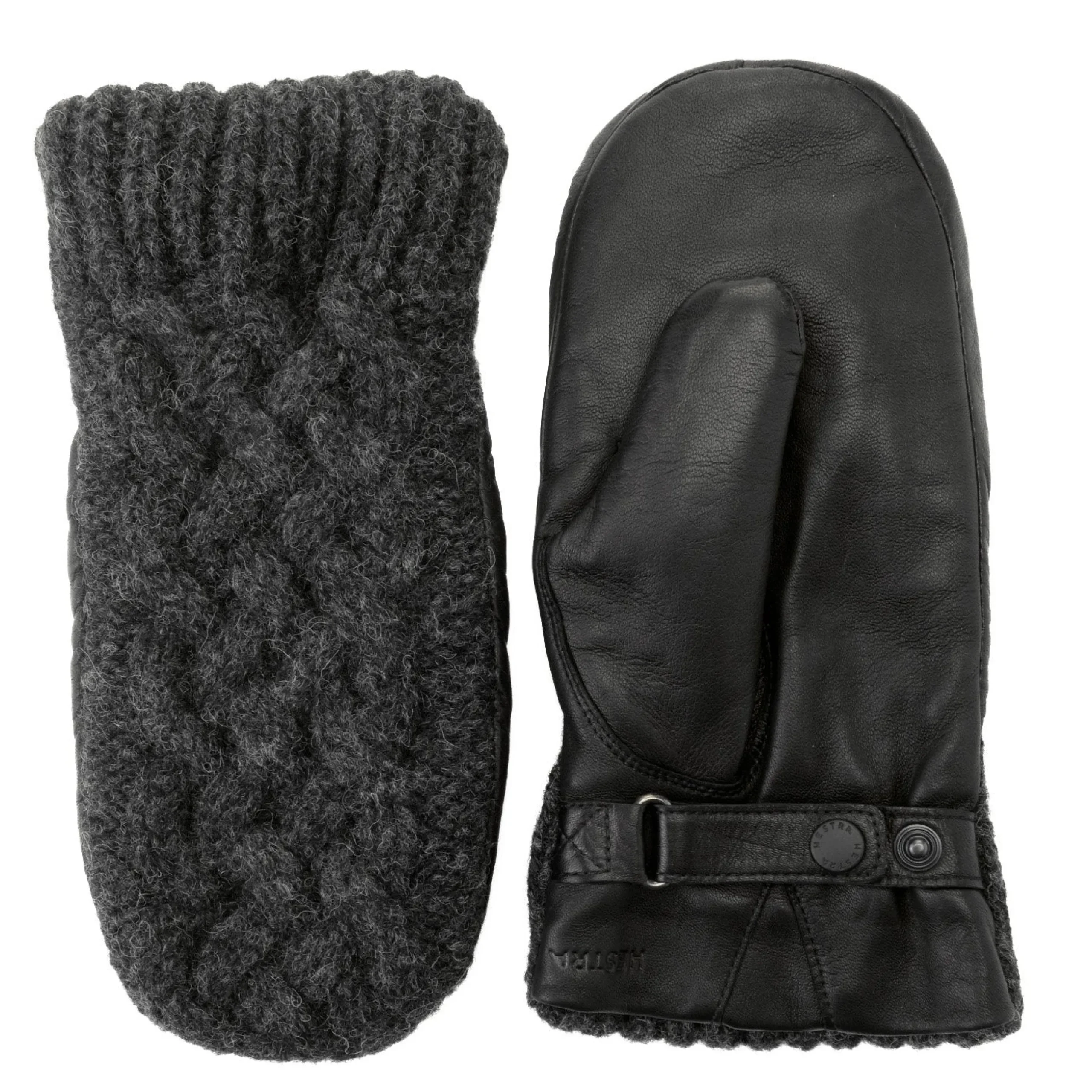 Hestra Ragnhild Cable Knit Leather Mitten>J. W. Hulme Co Best