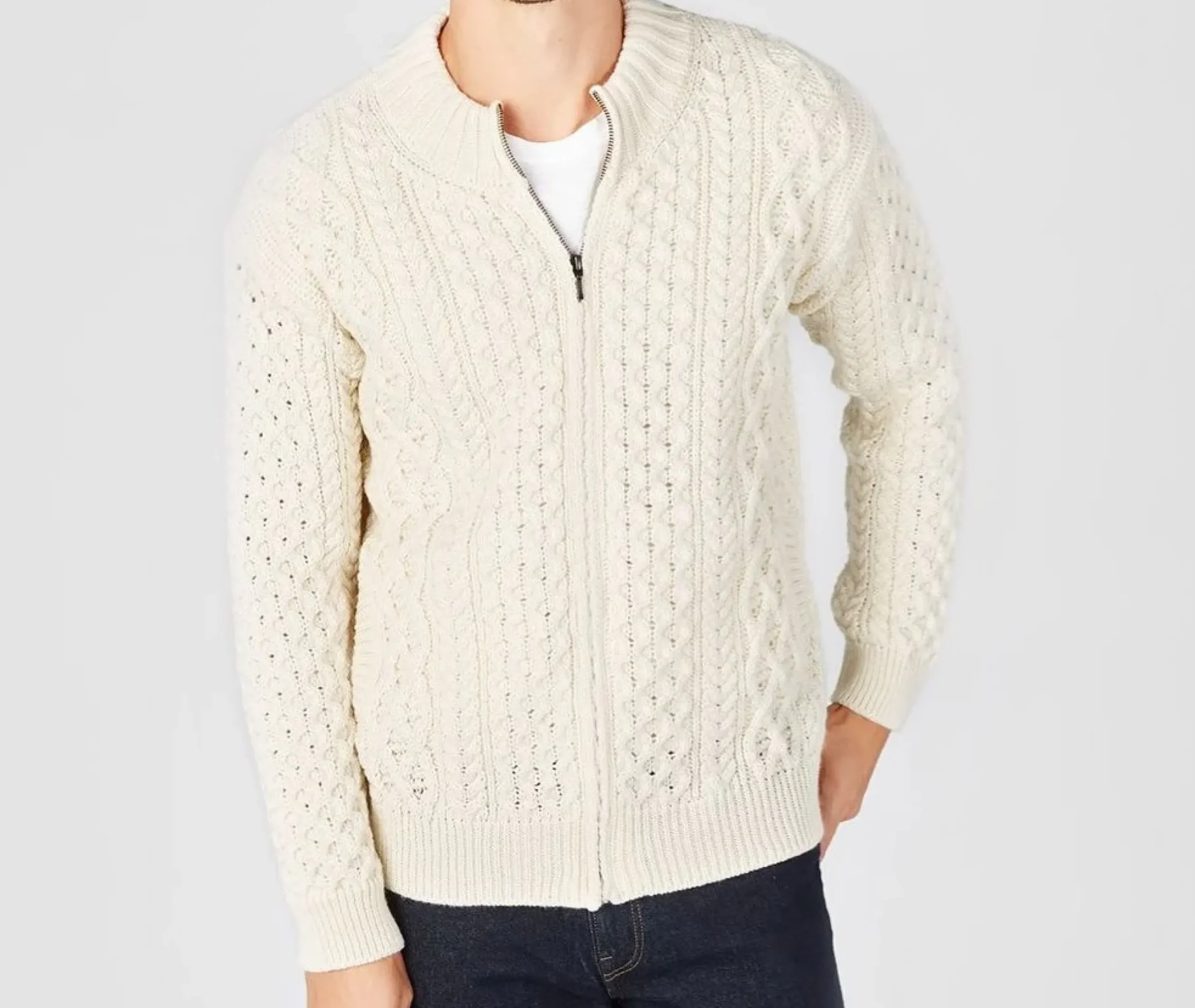 Irelandseye Ardross Aran Cardigan>J. W. Hulme Co Outlet