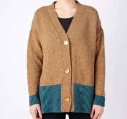 Irelandseye Hawthorne Contrast Cardigan><noscript><img width=