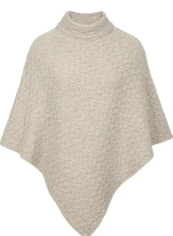 Irelandseye Newport High Neck Cable Poncho><noscript><img width=