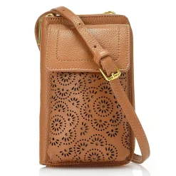 Leah Perforated Leather Phone Case Crossbody>J. W. Hulme Co Best