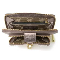 Maureen Tweed & Leather Rfid Checkbook Wallet><noscript><img width=
