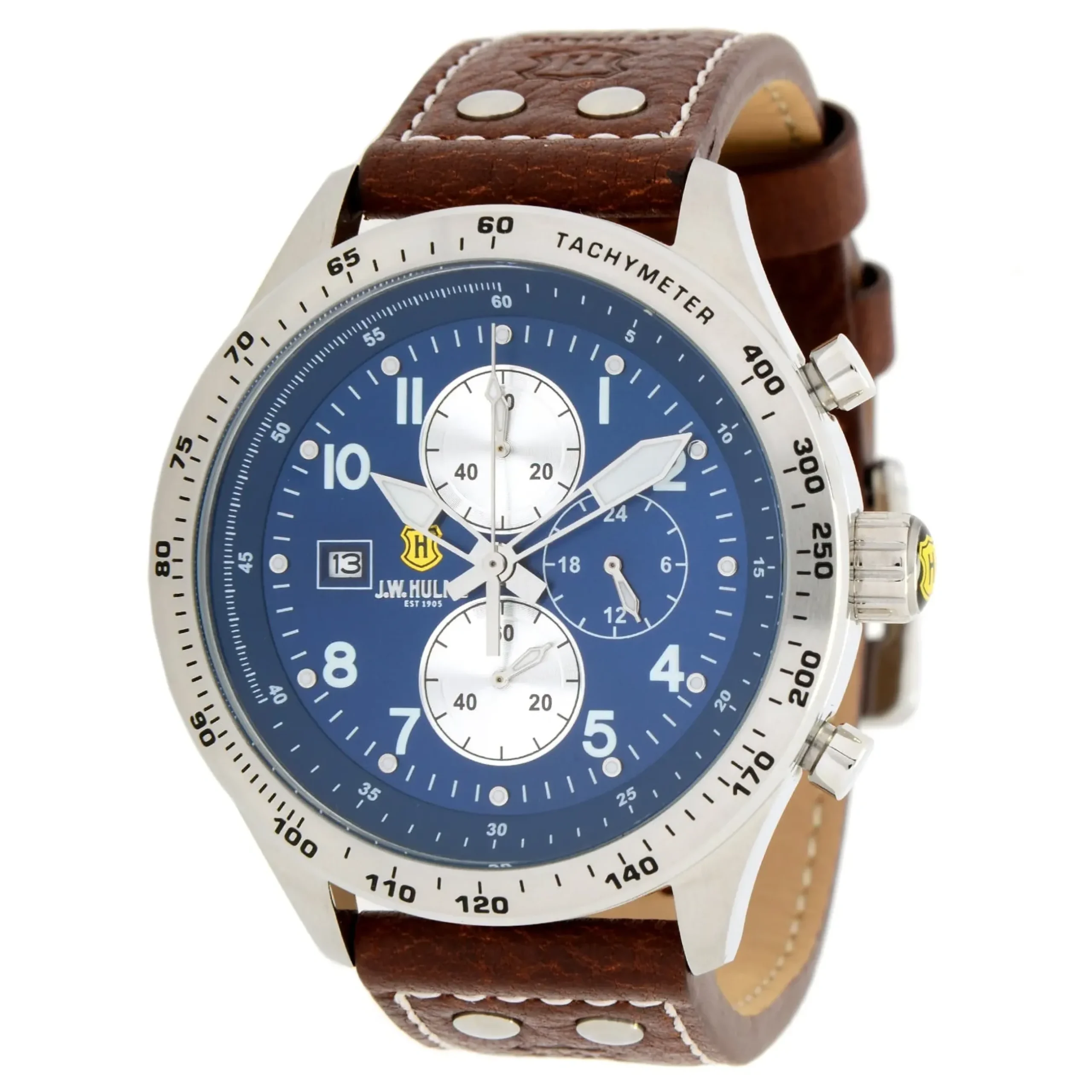 45Mm Quartz Chronograph Leather Strap Watch Men's>J. W. Hulme Co Sale