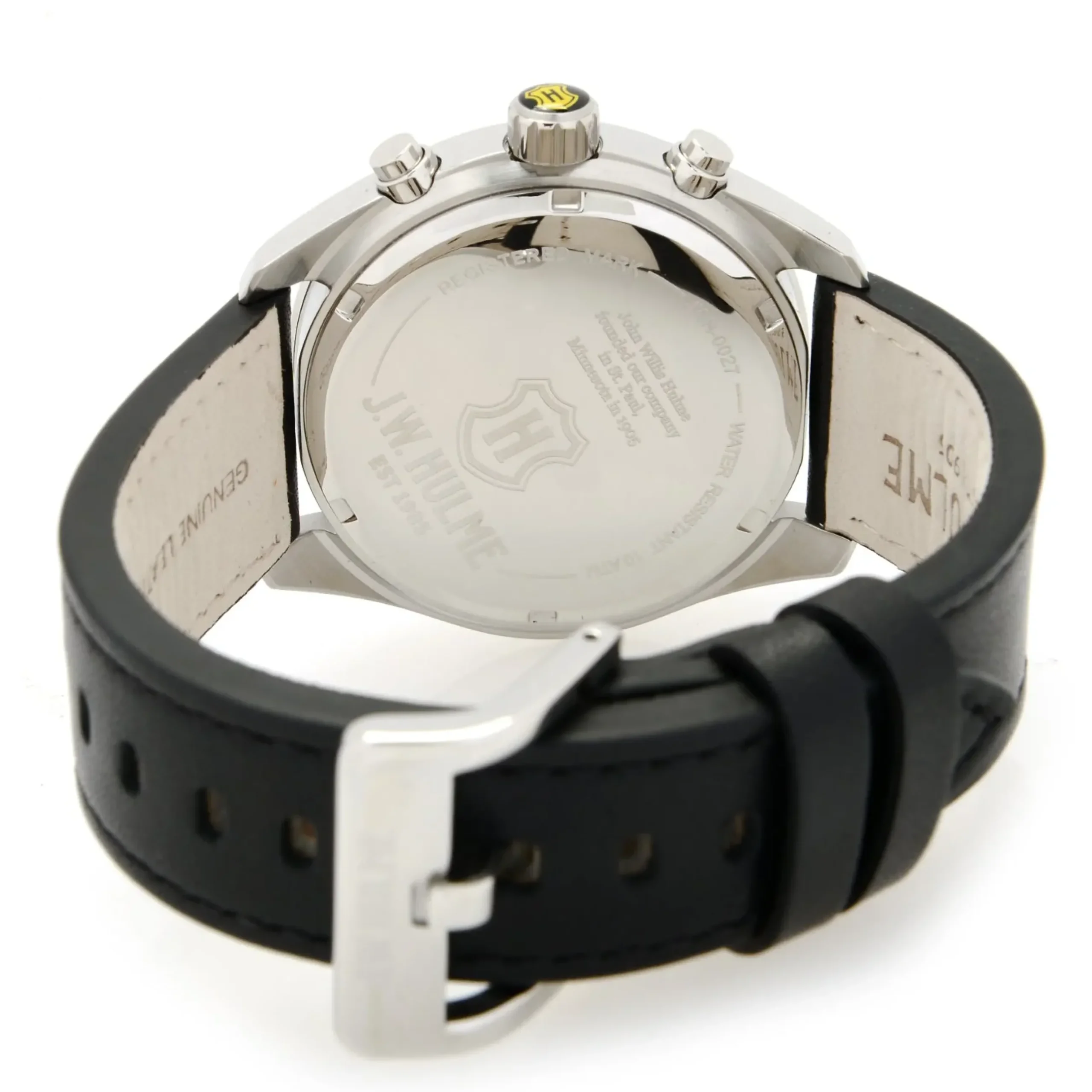 44Mm Quartz Chronograph Leather Strap Watch Men's>J. W. Hulme Co Hot