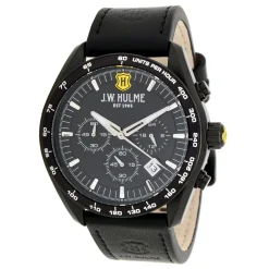 44Mm Quartz Chronograph Leather Strap Watch Men's><noscript><img width=