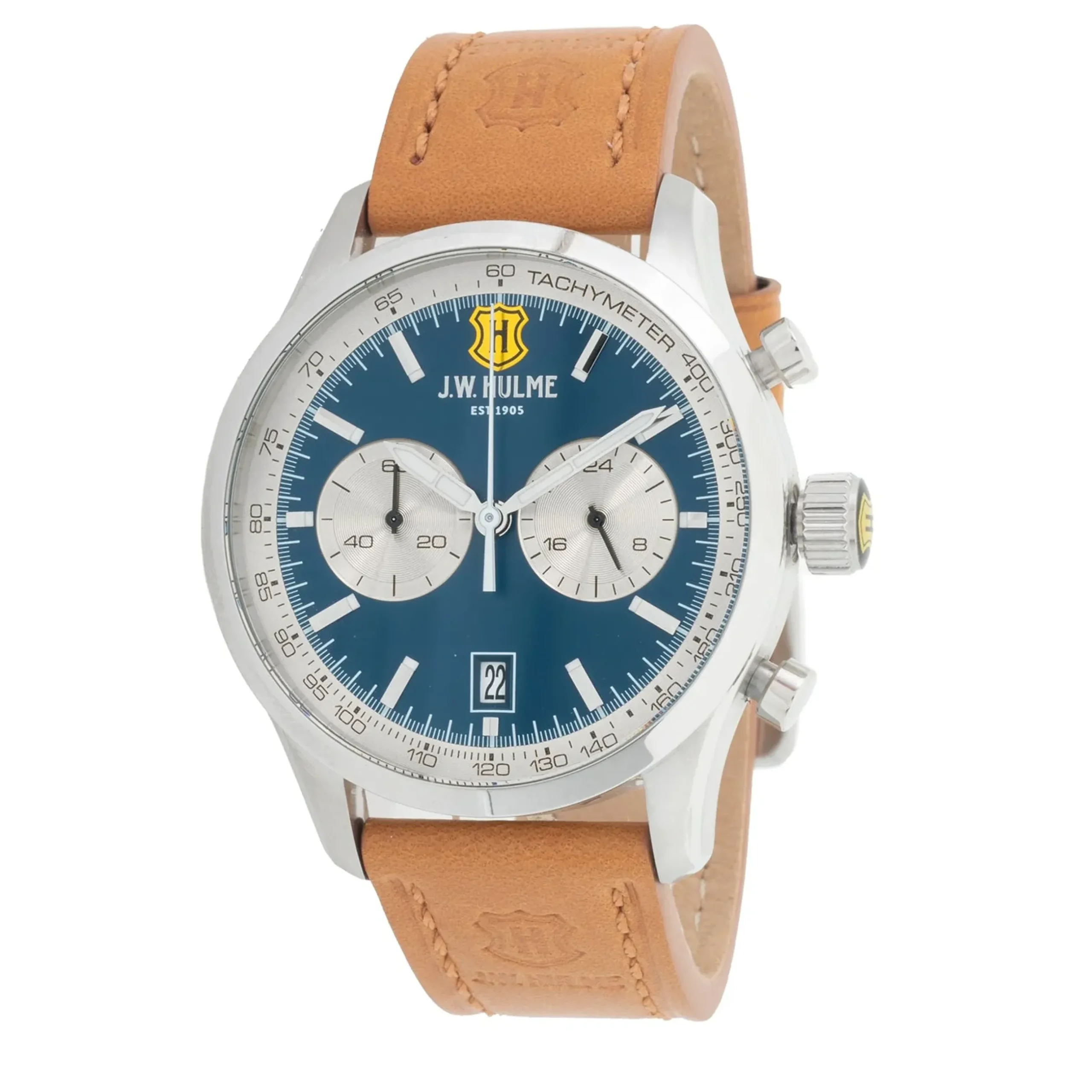 43Mm Quartz Chronograph Multi Function Leather Strap Watch Men's>J. W. Hulme Co Best