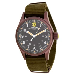 42Mm Quartz Date Nylon Strap Watch Men's><noscript><img width=