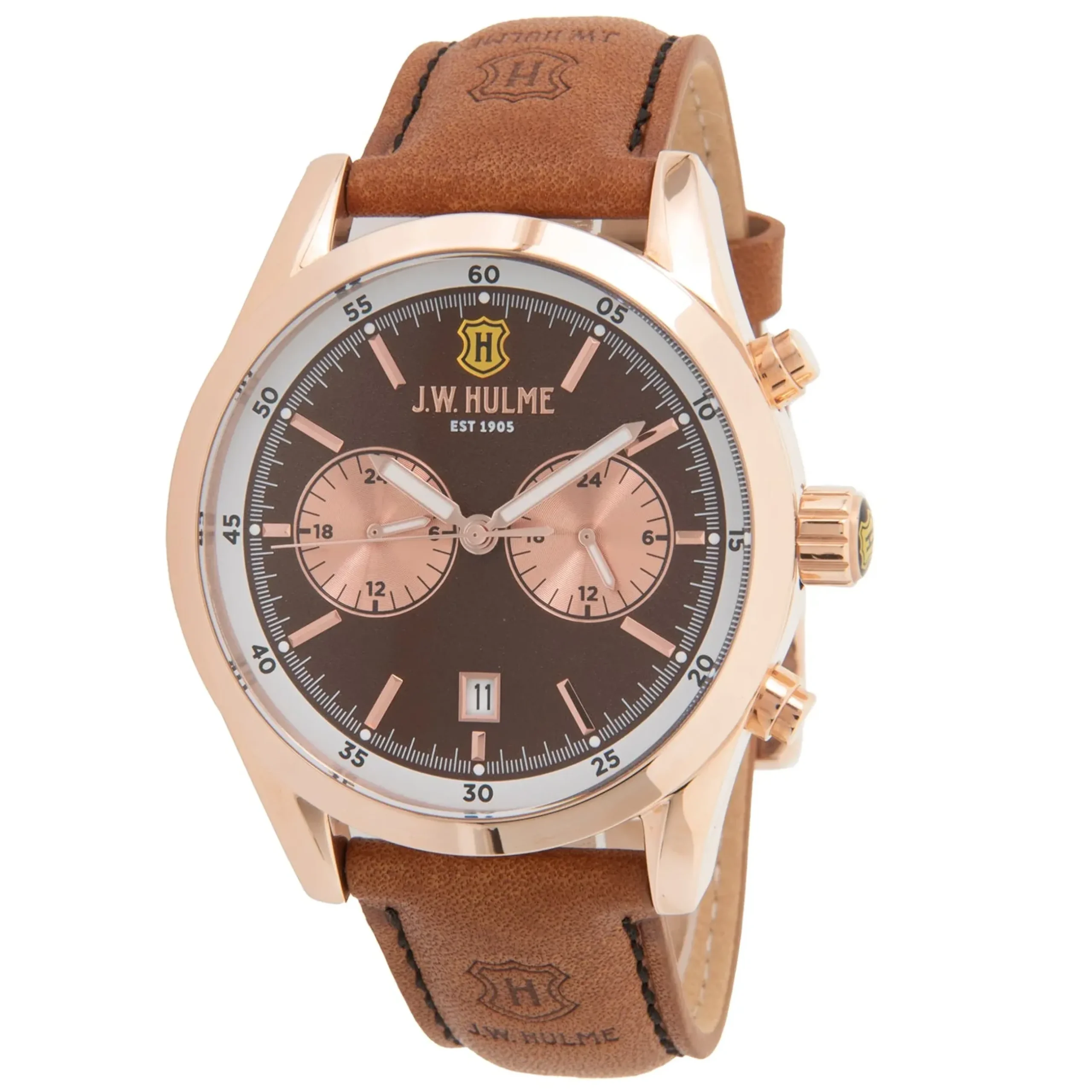 44Mm Quartz Leather Strap Watch Men's>J. W. Hulme Co Sale