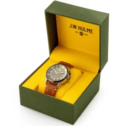 43Mm Quartz Sunray Dial Leather Strap Watch Men's><noscript><img width=