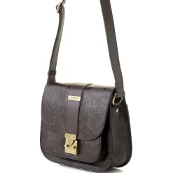 Reese Tooled Leather Saddle Crossbody Bag>J. W. Hulme Co