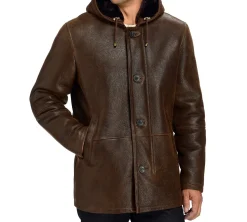 Shearling Hooded Coat>J. W. Hulme Co Best
