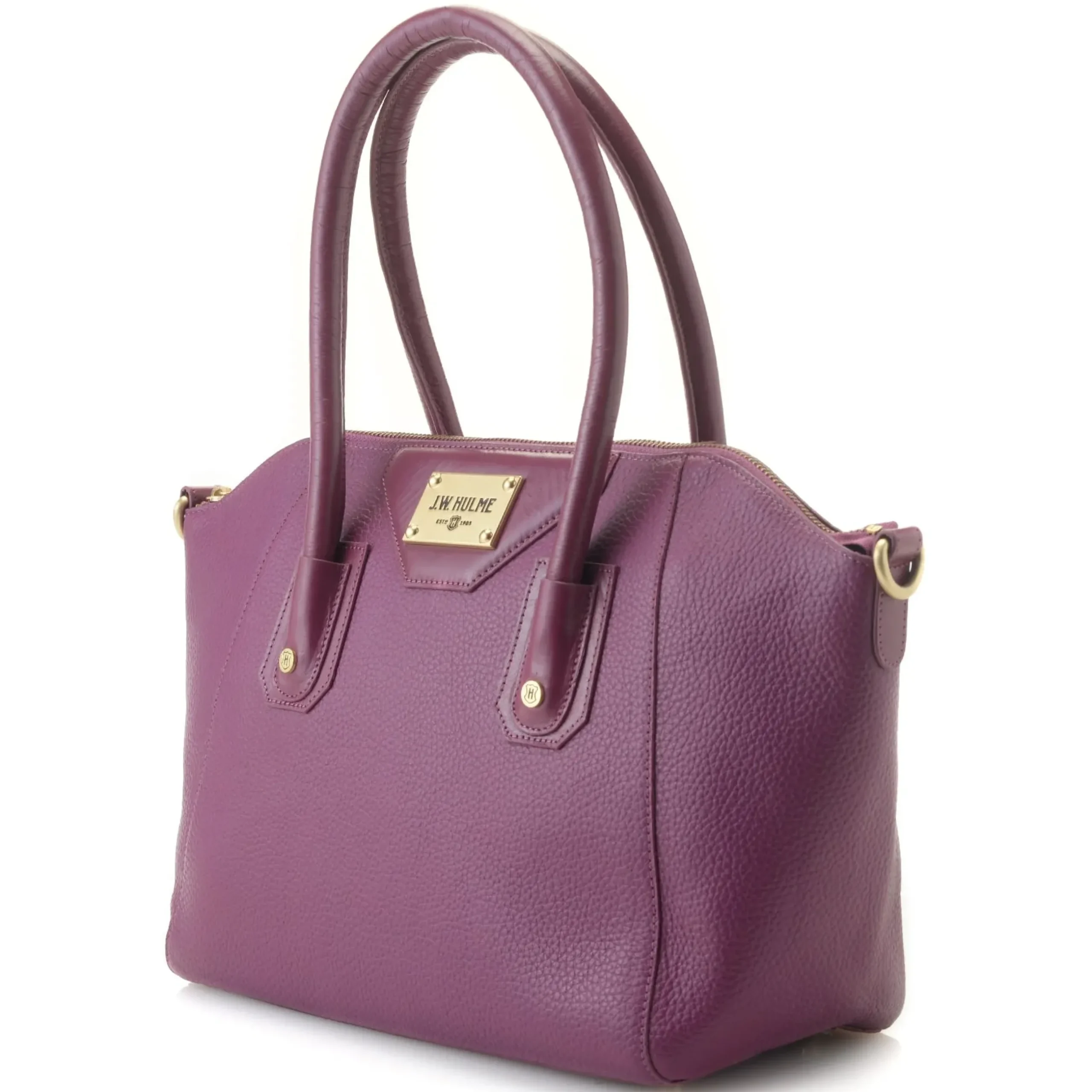Skye Glazed Pebble Grain Leather Satchel>J. W. Hulme Co Hot